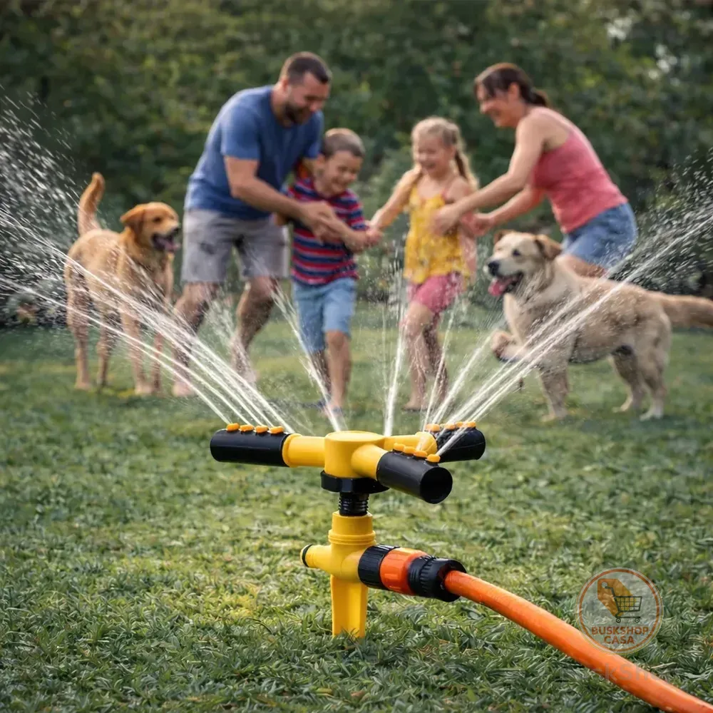Aspersor Giratório 360° Irrigador Jardim 12 Bicos 10m