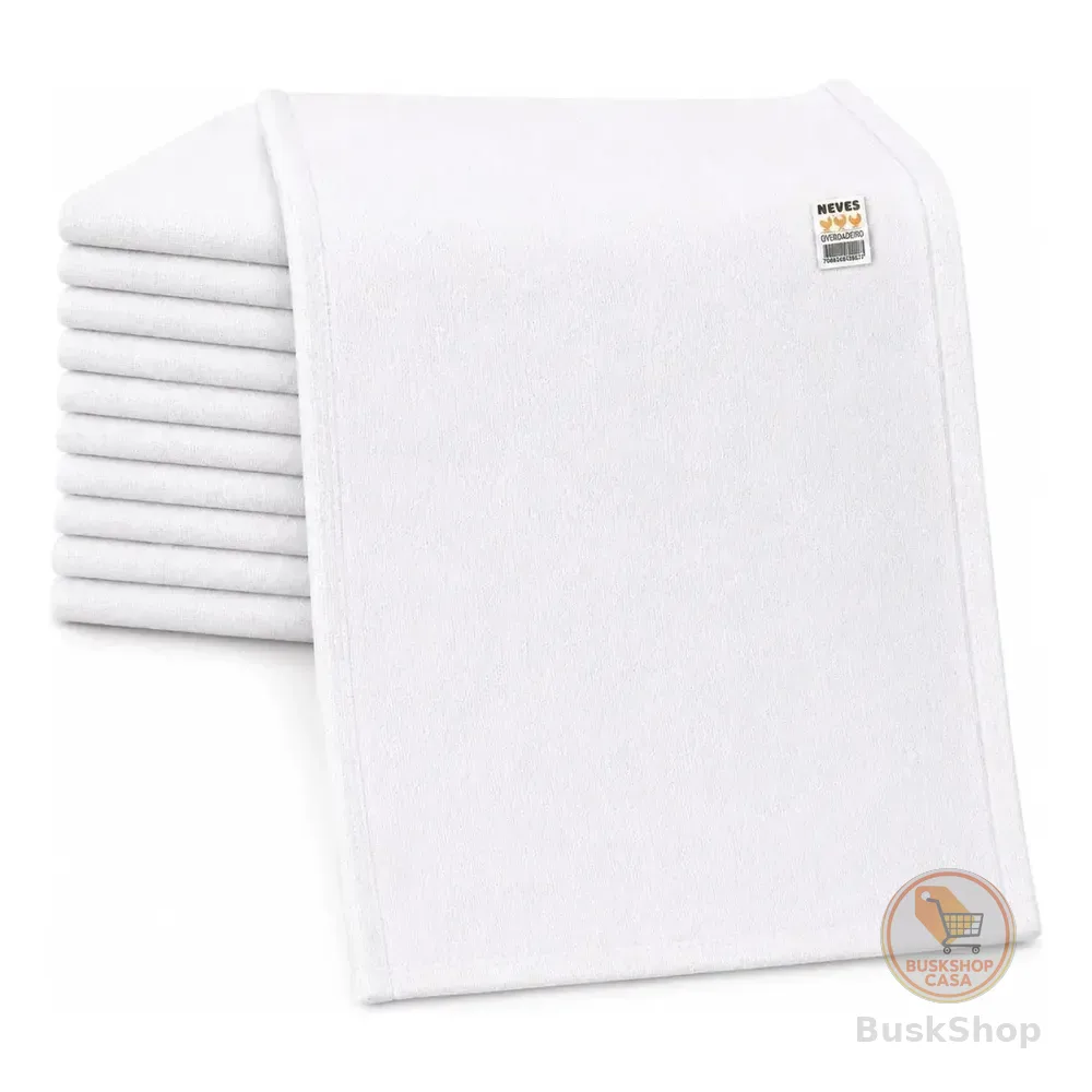 Kit 10 Panos De Prato Branco Neves De Algodão Liso Para Pintar Tipo Pé De Galinha 100% Algodão