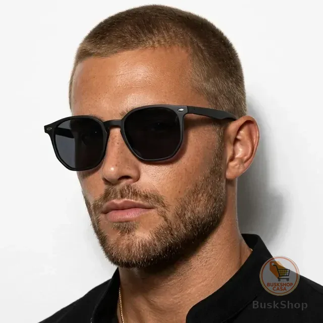 Óculos De Sol Hexagonal Unissex Premium Com Proteção Uv400