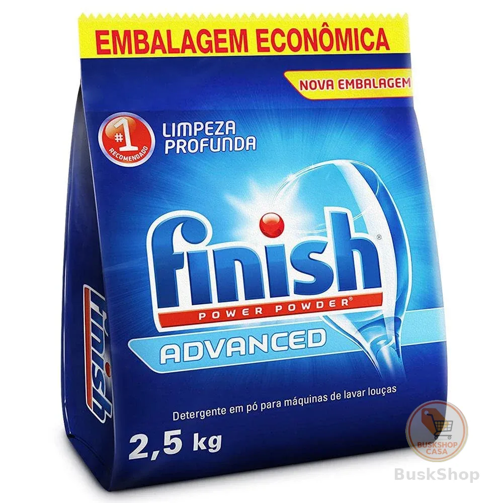 Finish Power Powder Advanced Detergente para Lava Louças em Pó 2,5kg
