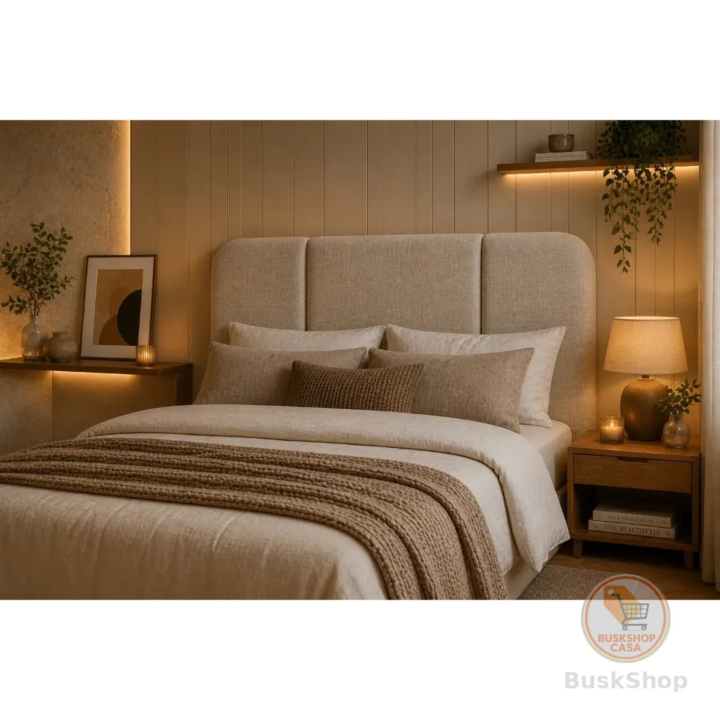 Cabeceira Estofada Luxo  Casal Organica Queen Size 160cm Moderna Elegante Mega Oferta de Lançamento