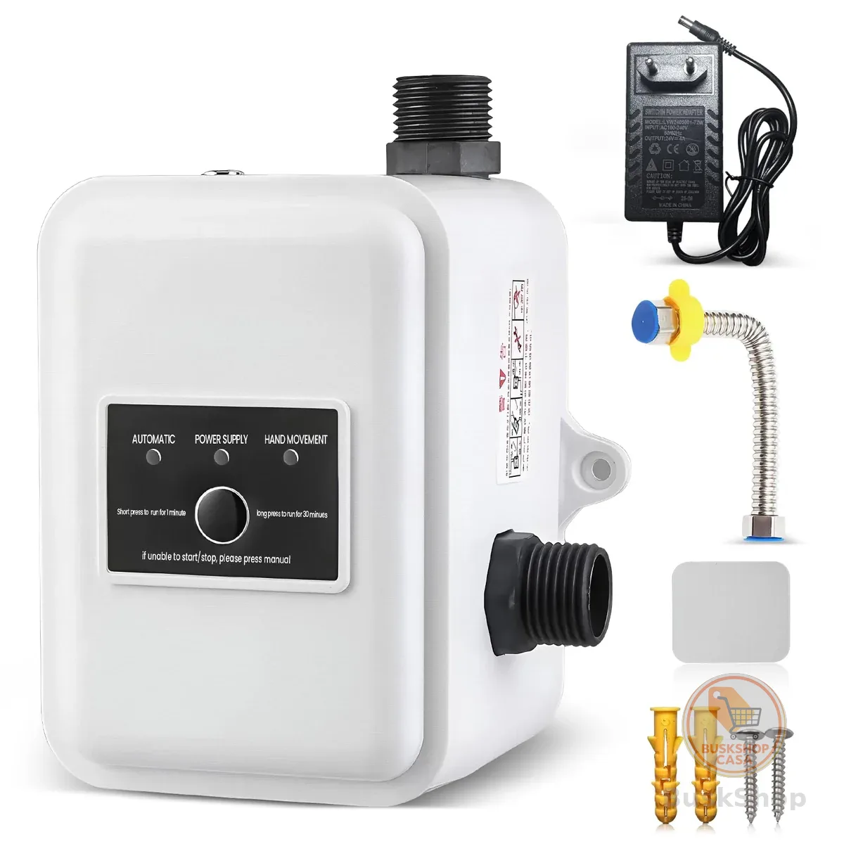 Bomba Pressurizadora, Pressurizador de Agua Inteligente DC 24V, Bomba 150P, Vazão 32L/min, Cabeça de Elevação 22m, Compacta com Controle Automático