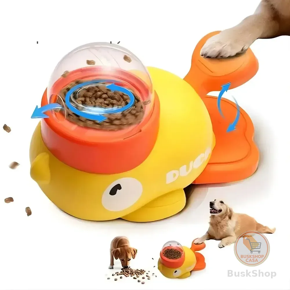 Brinquedo Interativo Alimentador Lento Para Cães - Jambo Pet Amarelo