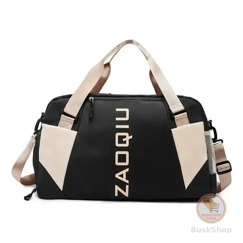 Bolsa De Viagem De Mão Grande Preta Para Bordo E Academia Preto Liso