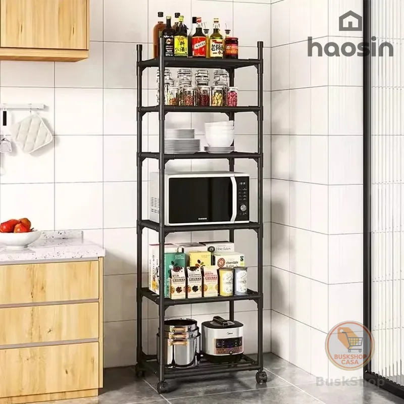 Estante 6 Prateleiras Cozinha de Aço Multiuso Panelas Casa Sala organizadora estante para sapateira banheiro rack quarto