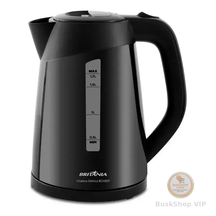 Chaleira Elétrica Bch06p 1,7 Litros Preta Britânia 220v Preto