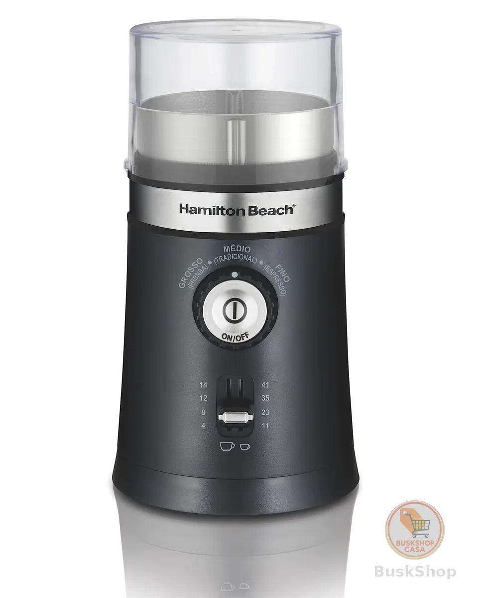 Hamilton Beach - Moedor de Café Ajustável, 220v, Preto