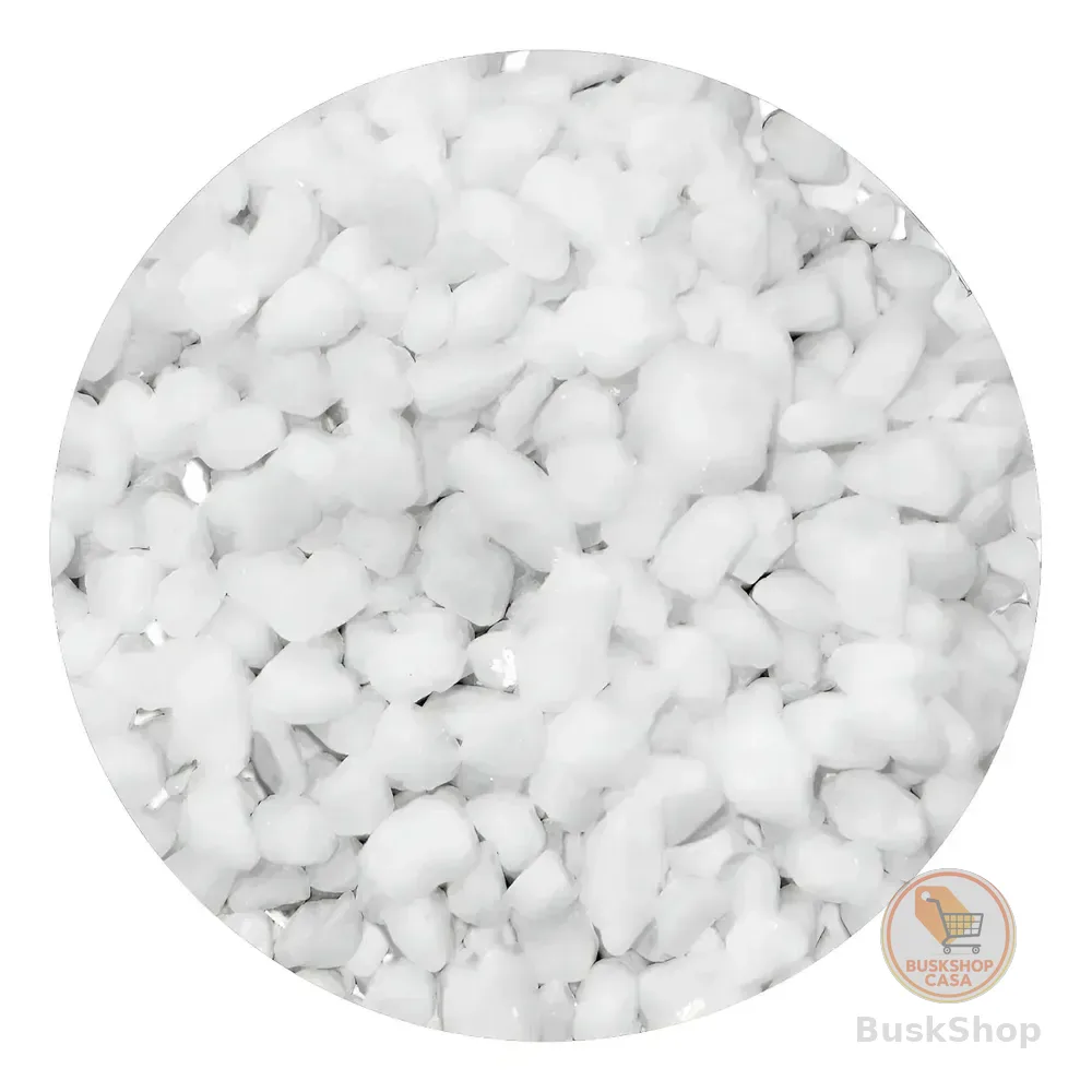 2kg Pedrinha Branca Aquário Jardim Jardinagem Decoração Vaso Branco 5 Mm 3.81 Cm