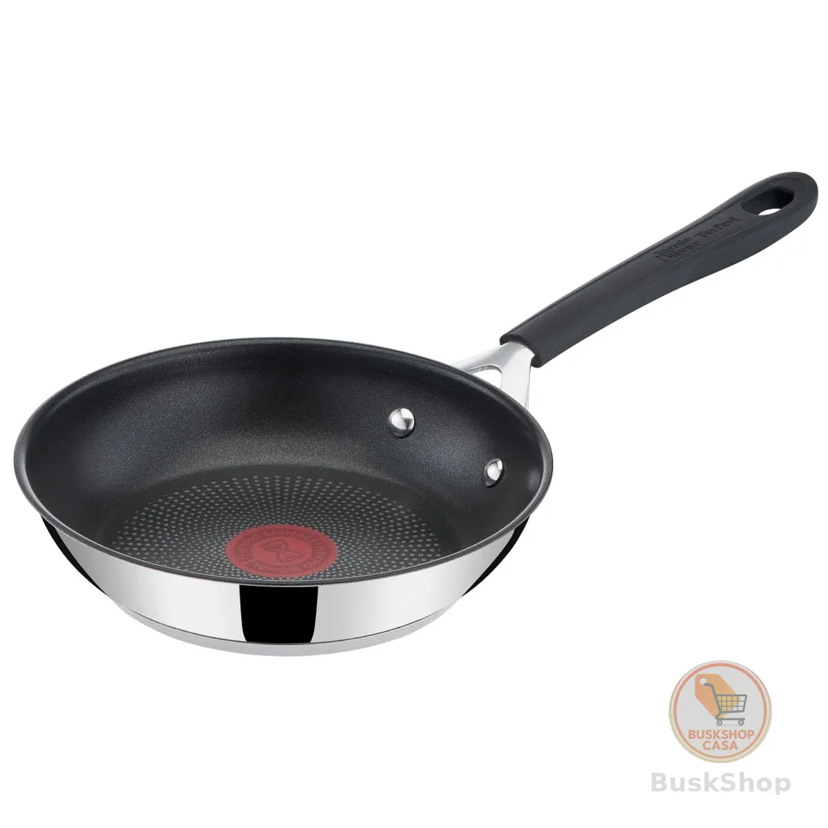 Frigideira Tefal Jamie Oliver 20cm, Inox, com Fundo de Indução, Revestimento Titanium e Thermo Sinal