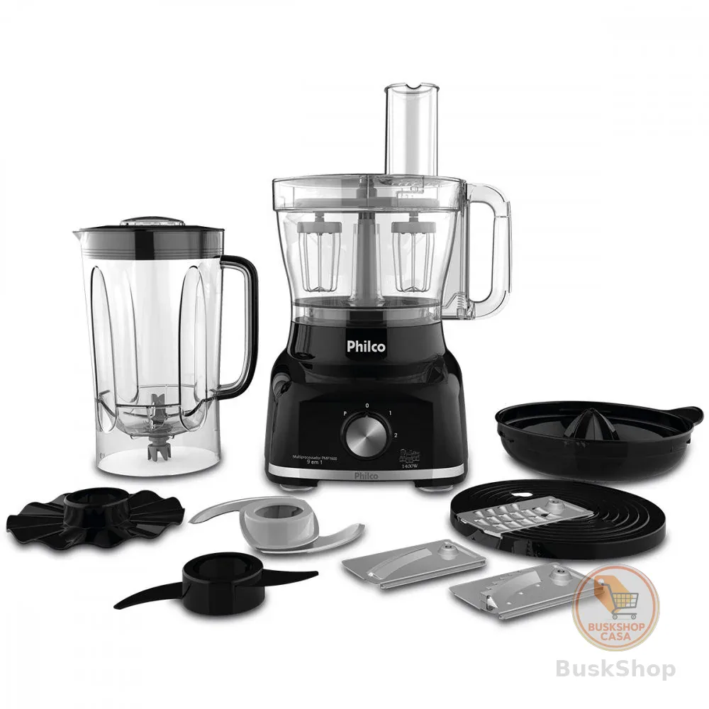 Multiprocessador de Alimentos PMP1600P 9 em 1 com 2 Velocidades Pulsar 1700W Philco