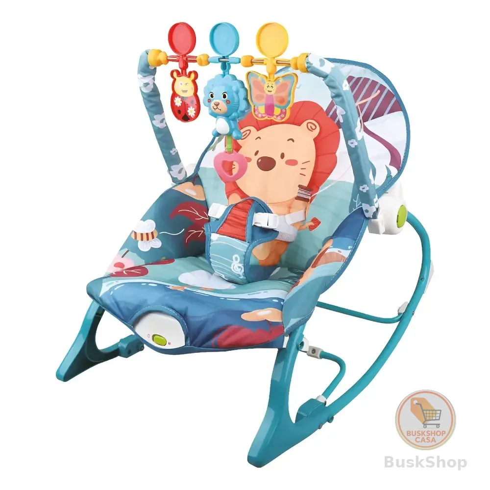 Maxi Baby Cadeira De Descanso E Balanço Bebê Musical Fun Time Felix Leão