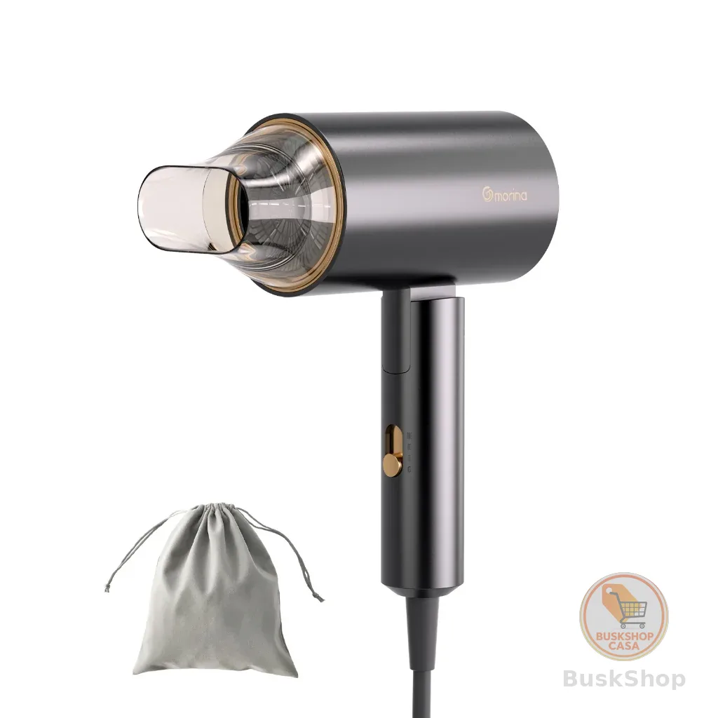 Morina Dobrável e portátil Secador de Travel Cabelos Tourmaline127V/220V com coletor de vento