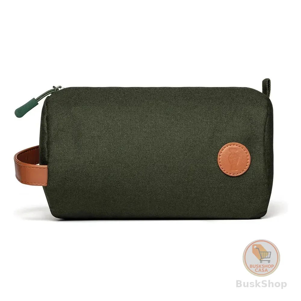 Nécessaire Verde Algodão Zíper O Boticário Arbo Verde-escuro Liso