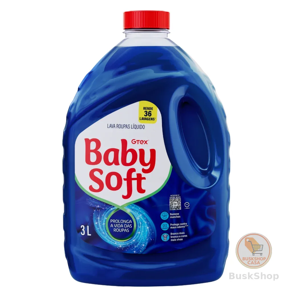 Lava Roupas Liquido Baby Soft Max Performance Azul - 3l