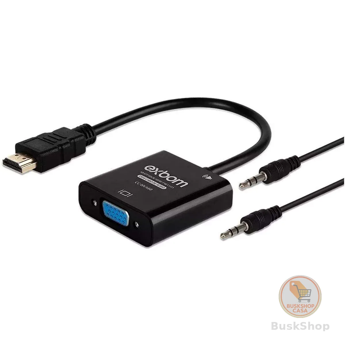 Adaptador/Conversor HDMI para VGA com Áudio