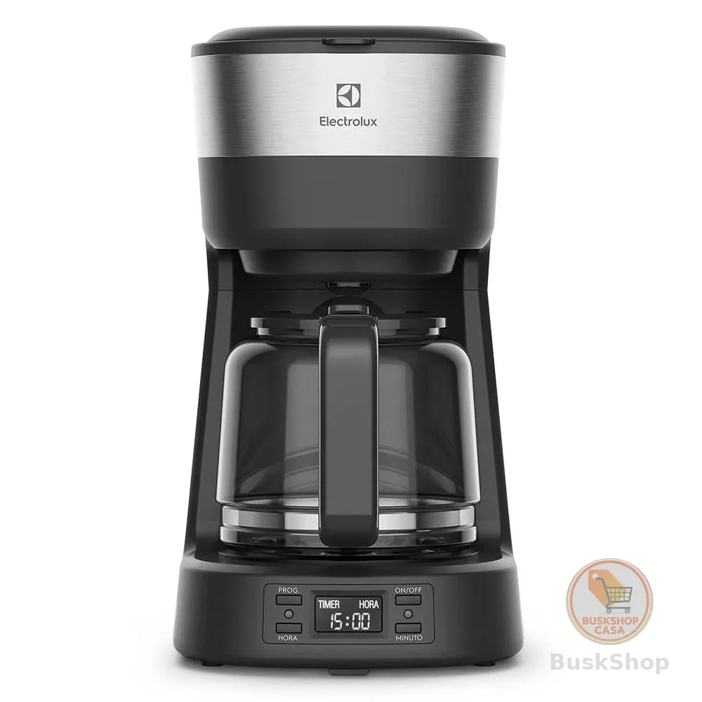 Cafeteira Elétrica Electrolux 30 Xícaras Experience Programável com Timer Cor Inox Preta (ECM25)