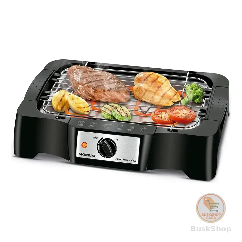 Churrasqueira Elétrica, Mondial, 1200w - Ch-07 Preto 127v