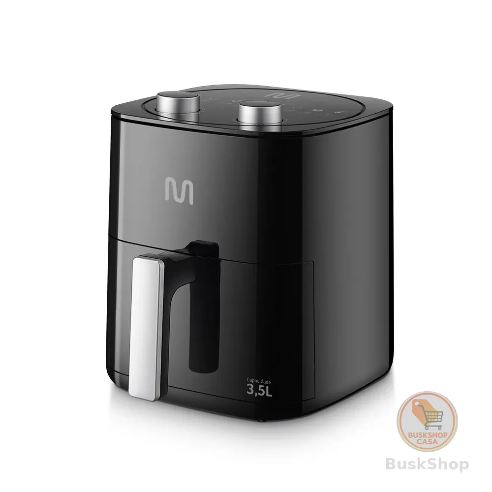 Fritadeira Elétrica sem Óleo Air Fryer 3,5L 1350W 127V Preta Multi - GO229