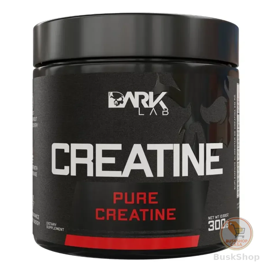 Creatina Monohidratada Em Pote 300g 100% Pura Dark Lab Sem Sabor