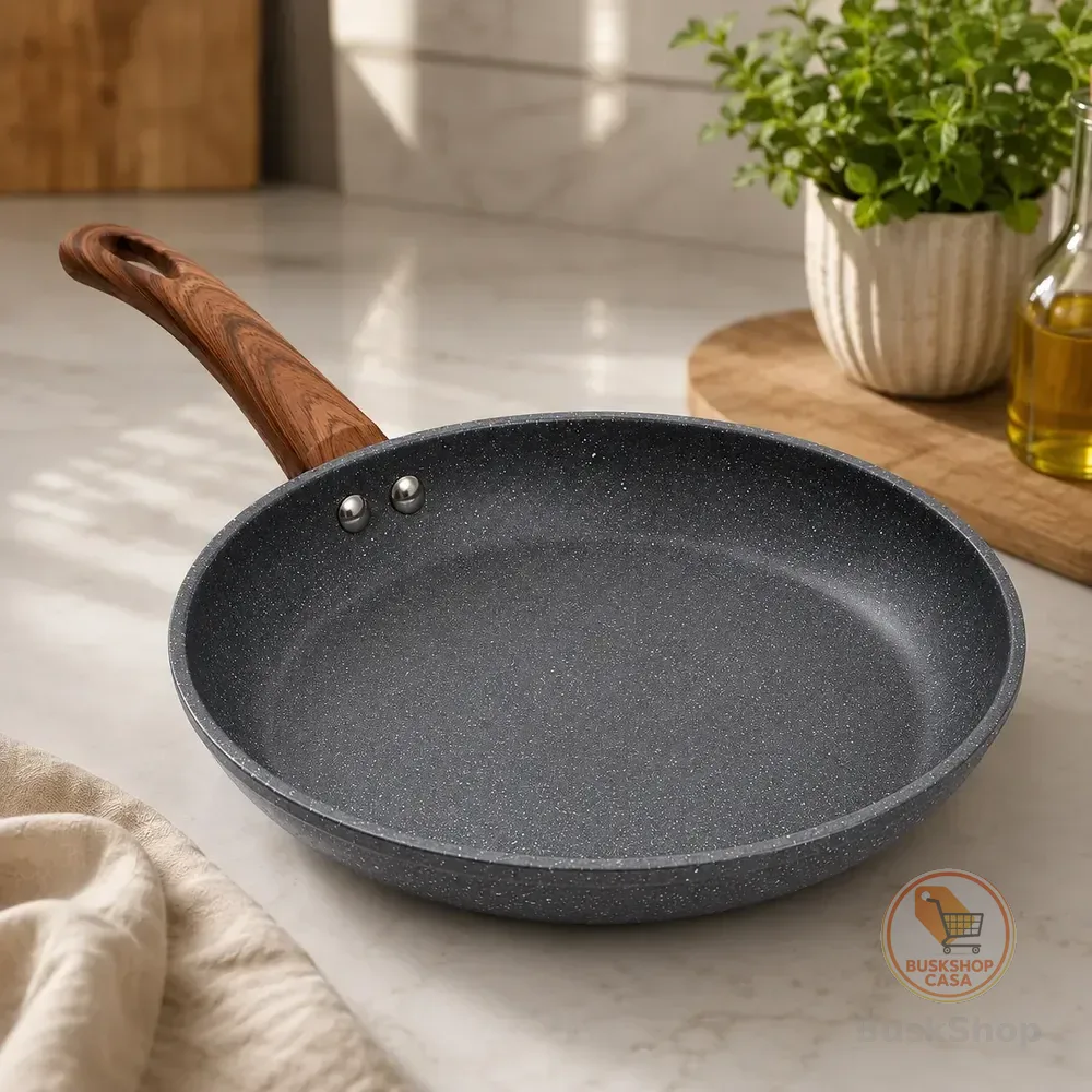 Frigideira Nanocerâmica 24cm Antiaderente Indução Premium Granito