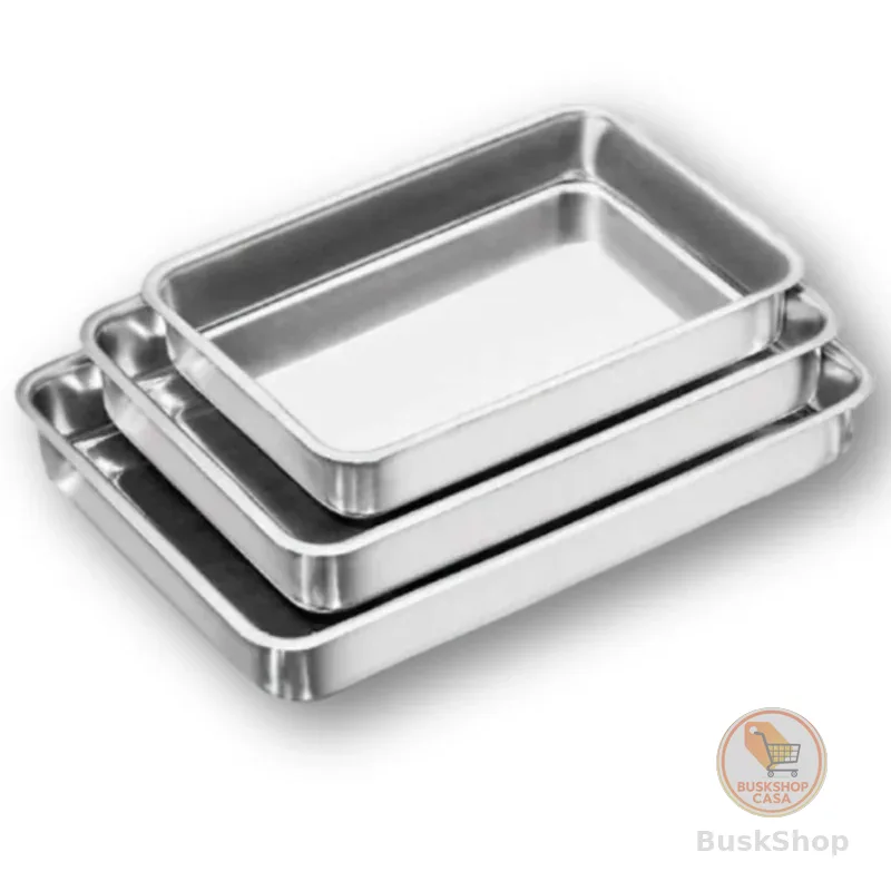 Jogo De Assadeira Forma de Bolo Retangular  Com 3 Peças - Padrão Tabuleiro Forma Para Biscoito, Forma de Rocombole