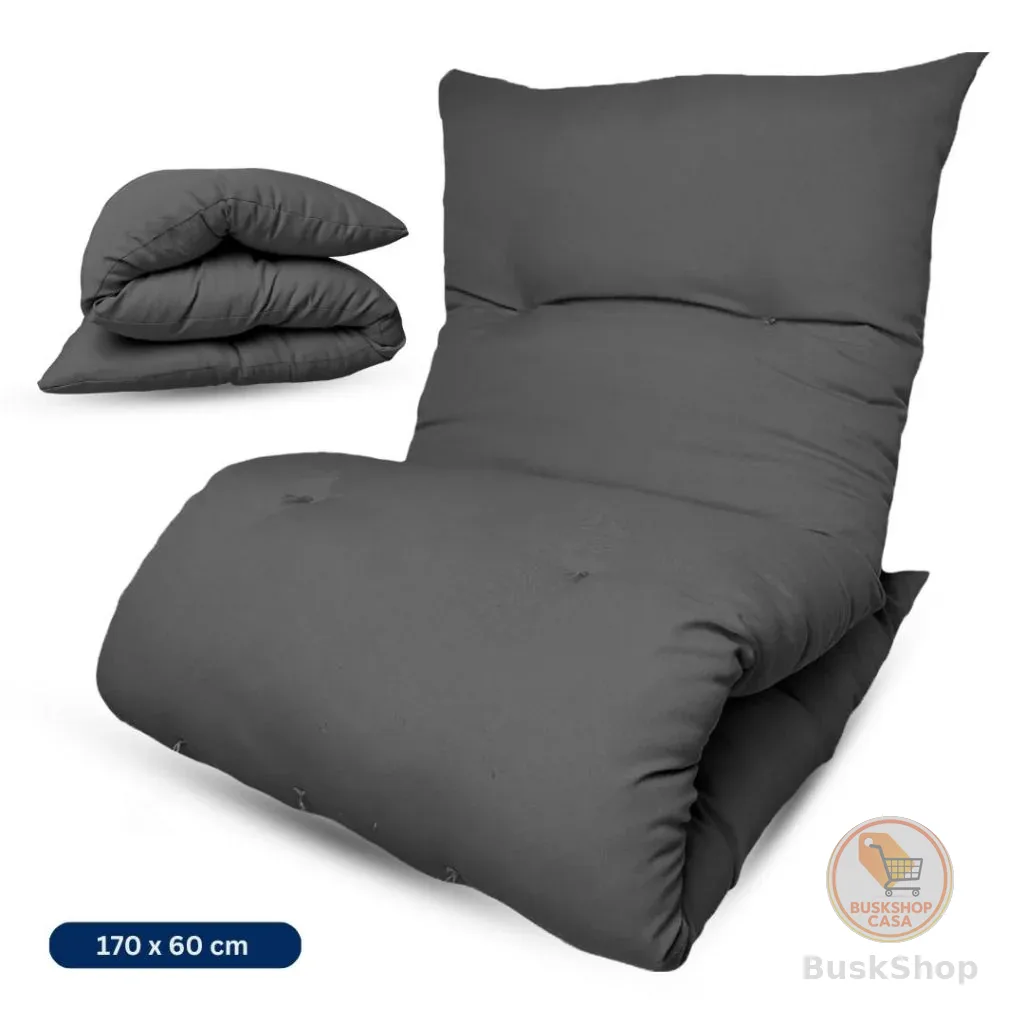 Colchonete  Futon 170X60 CM Solteiro Dobrável Decorativo acampamento Almofada sofá