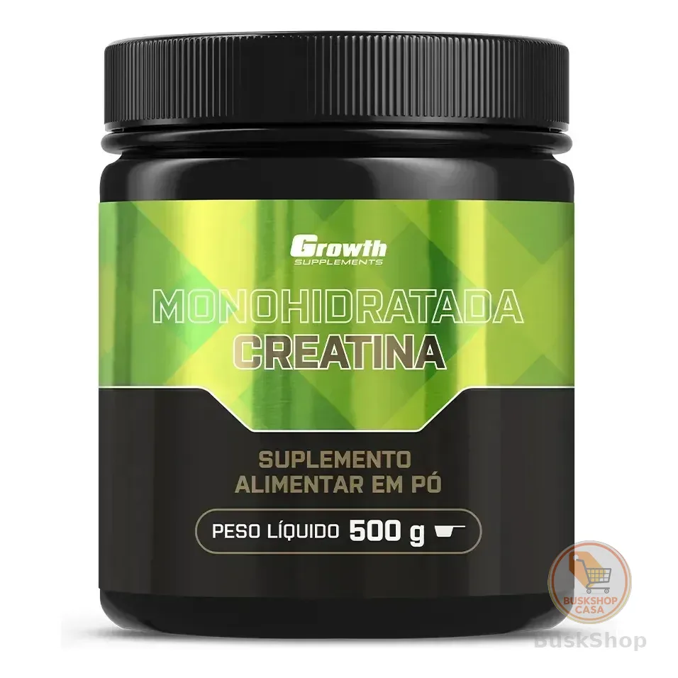 Creatina Monohidratada 500g Growth Supplements - Sem Sabor Em Pó