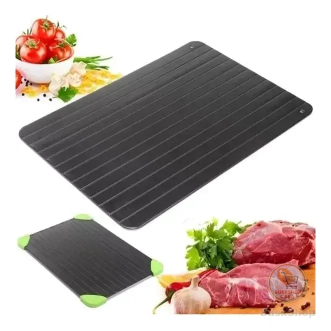 Tabua Magica Descongelar Rapido Carne E Alimentos Defrost Preto