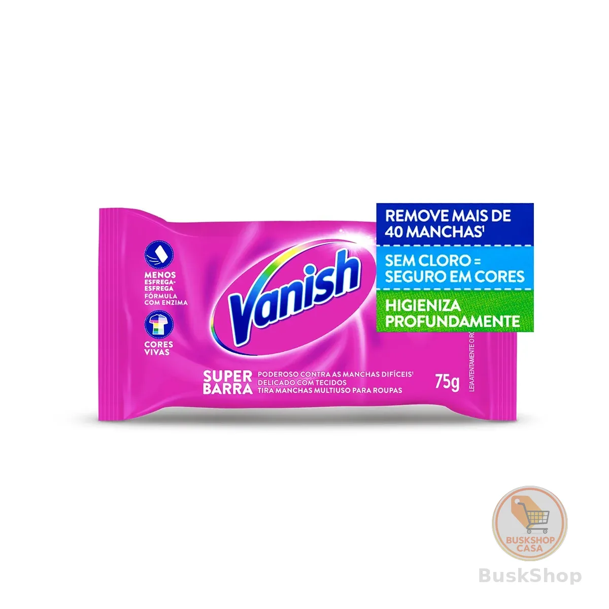 Tira Manchas Vanish Barra para roupas coloridas 75g