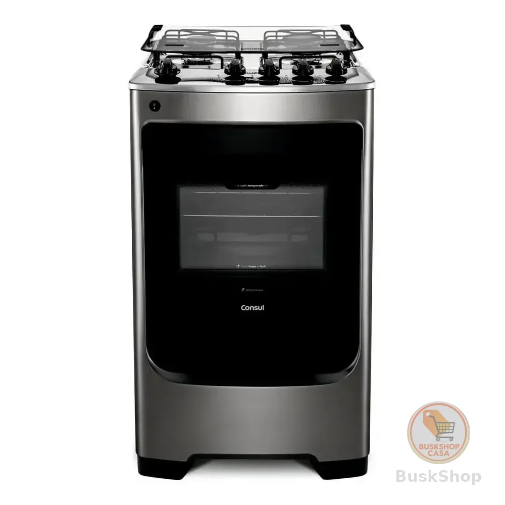 Fogão Consul Cf04nar 4 Bocas Acendimento Aut Inox 127/220v