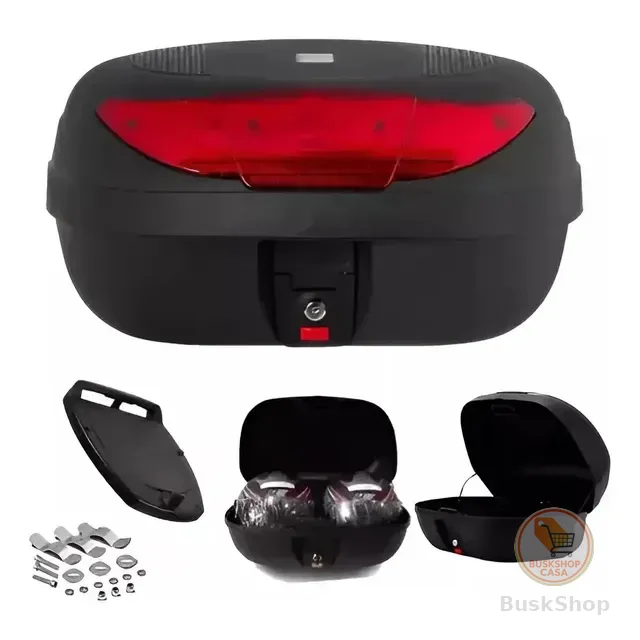 Baú 45 Litros Moto Bauleto Pro Tork Universal Barato Oferta