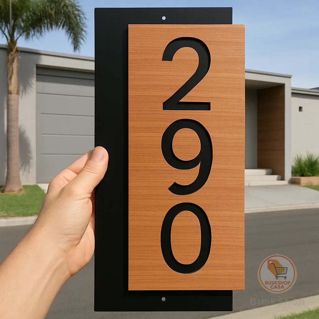 Placa Número de Identificação Residencial e Comercial em Acrílico Moderna e Elegante