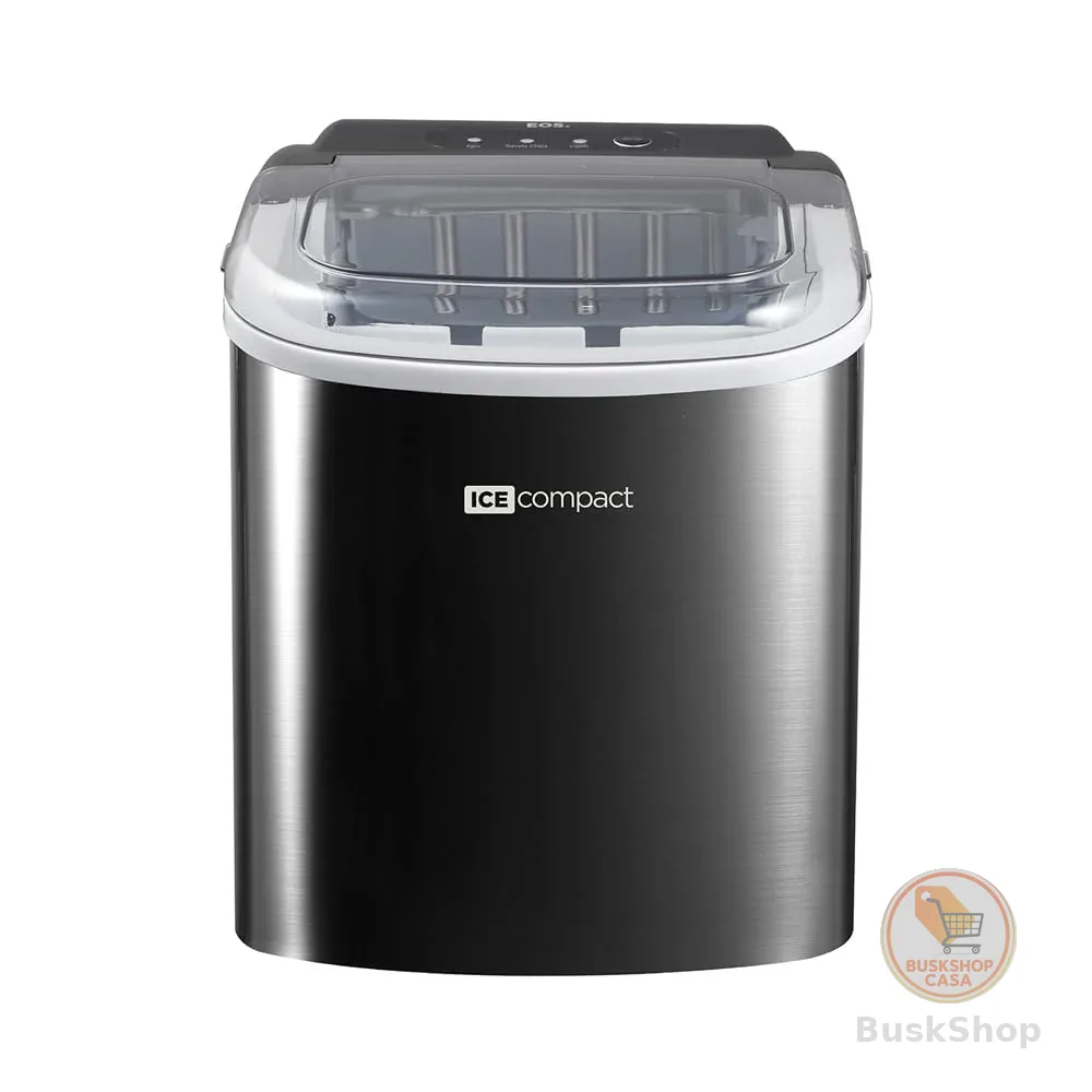 Máquina de Gelo EOS 12Kg Ice Compact Inox All Black EMG06P 110V