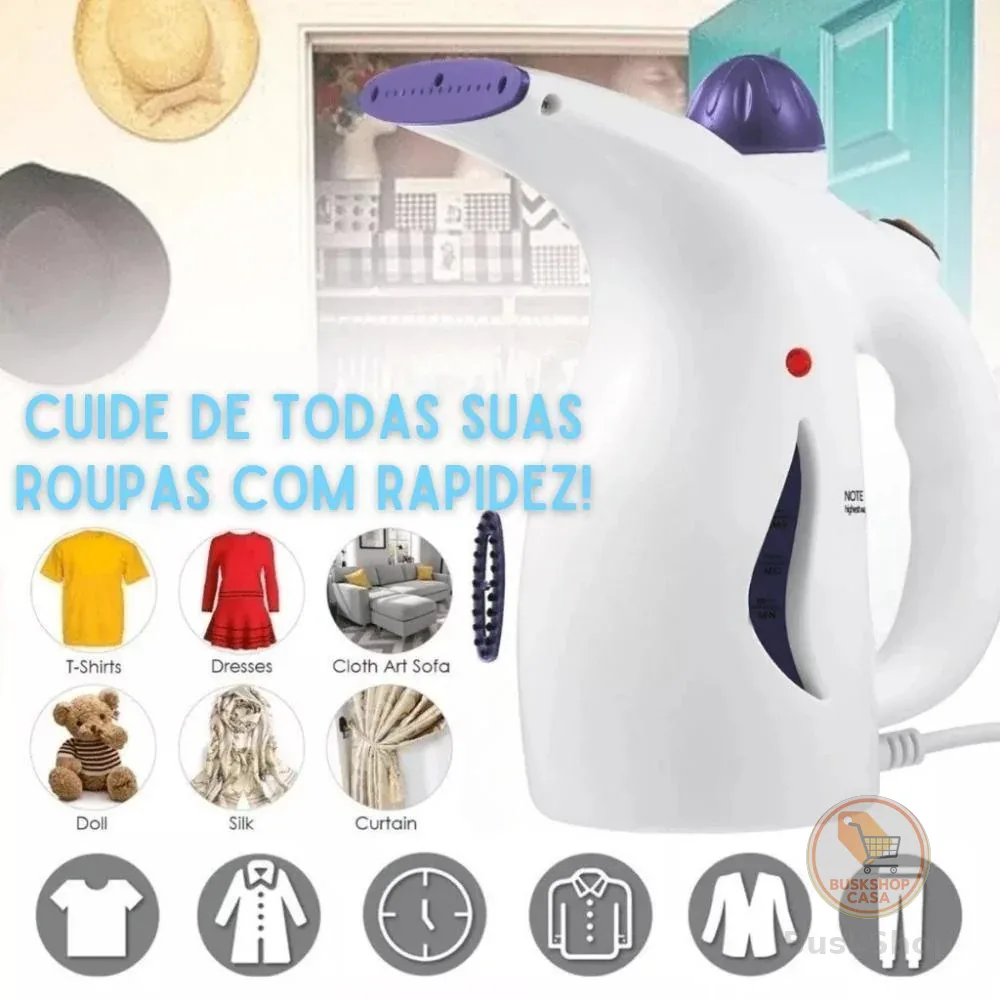 Passadeira 2 em 1 - 110V ou 220V Ferro A Vapor De Roupas Tira Amasso Steamer Portátil 800w