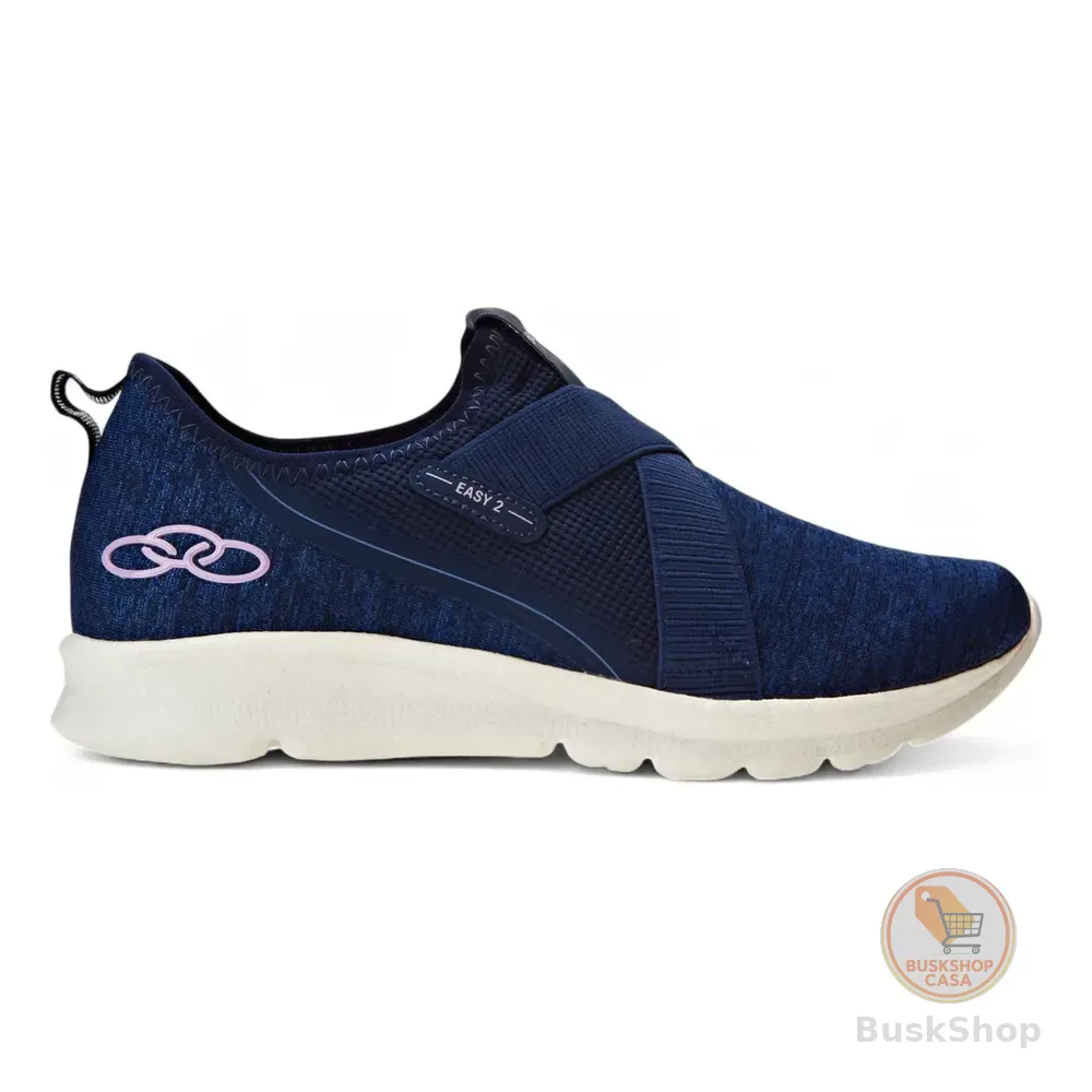 Tênis Feminino Easy 2 Olympikus Marinho Liso 37 Azul Combinado 36 Br