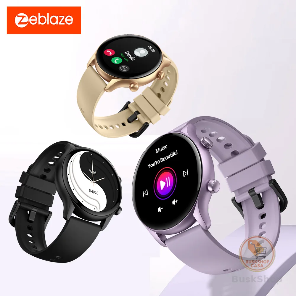 Zeblaze Btalk 3 Plus Chamada De Voz Relógio Inteligente 1.39'Grande HD Display Colorido Fitness Tracking Smartwatch Para