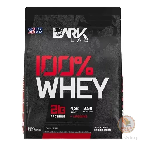 100% Whey Protein Morango Refil 1,8kg - Dark Lab
