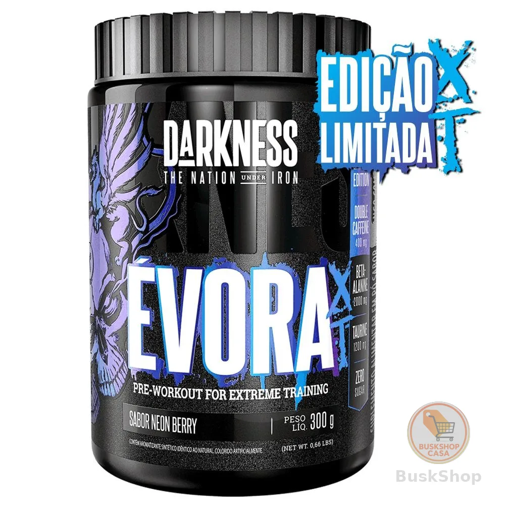 Pré-treino com cafeína Évora XT 300g Darkness