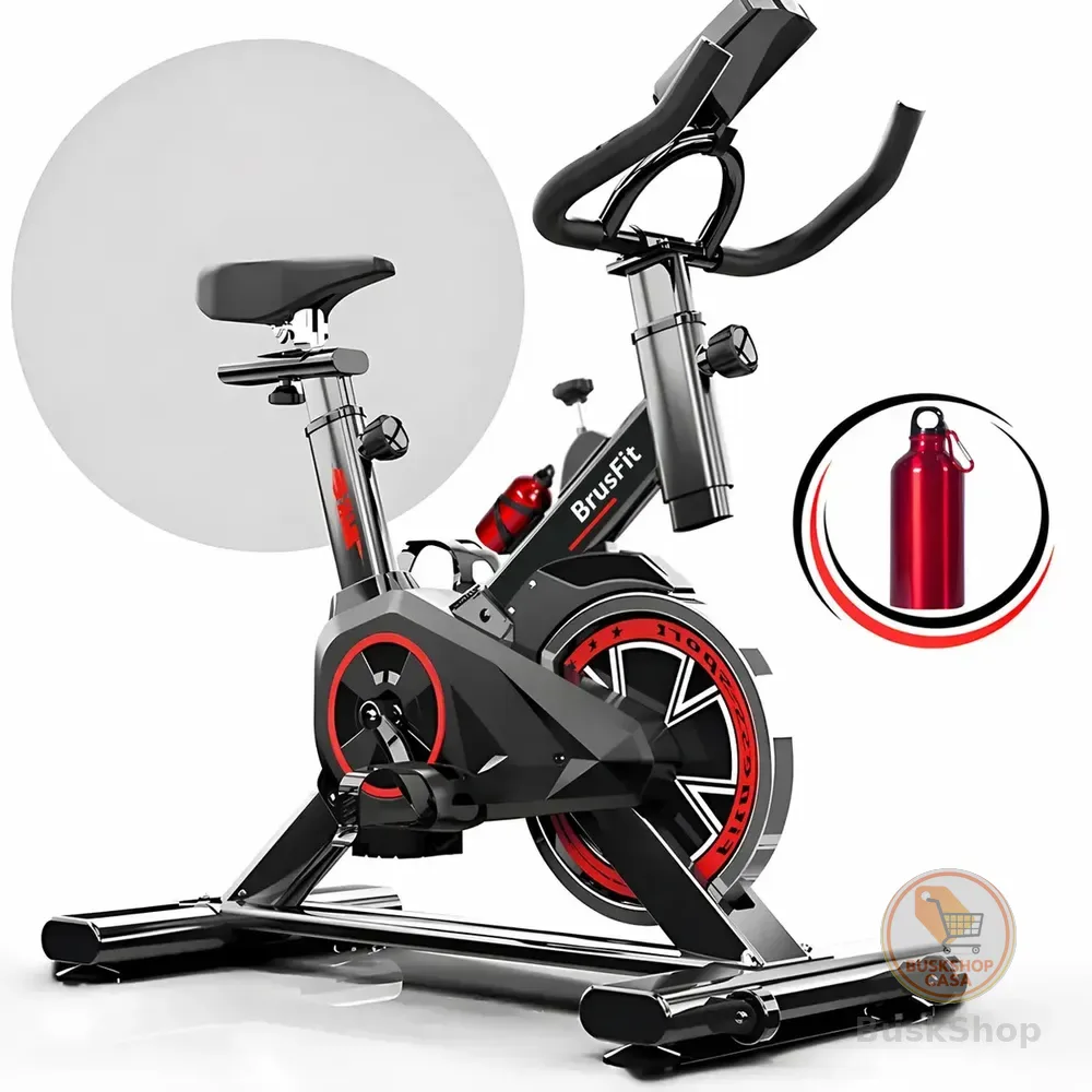 Bicicleta Ergométrica Meta Parts Spinning X11 Cor Preto/vermelho Com Garrafinha De Brinde