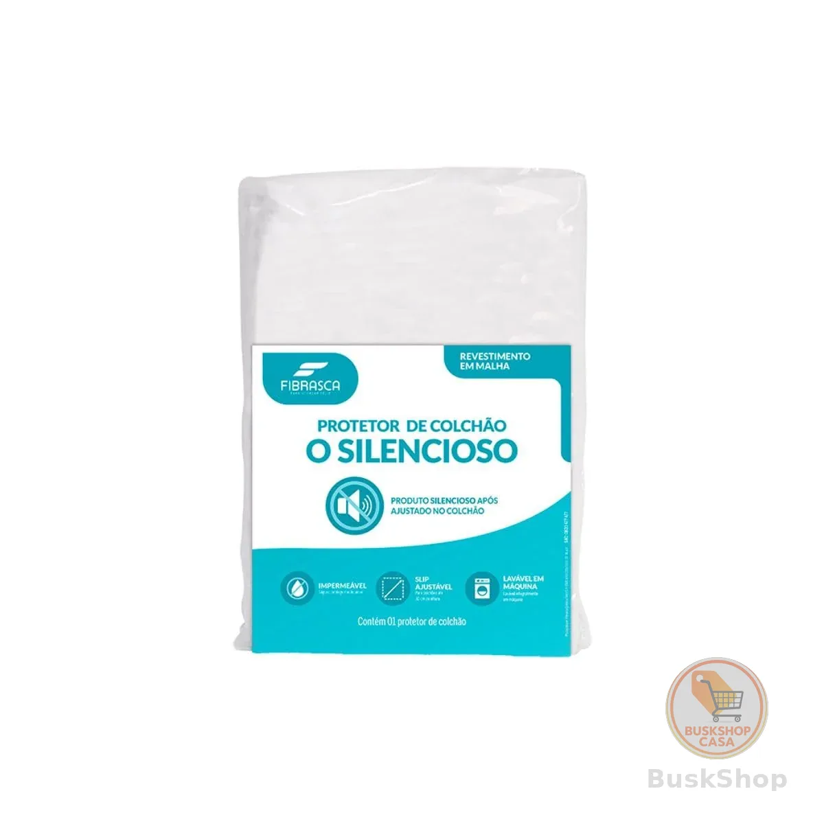 Fibrasca Protetor de Colchão Impermeável O SILENCIOSO – Casal 140 x 190 cm