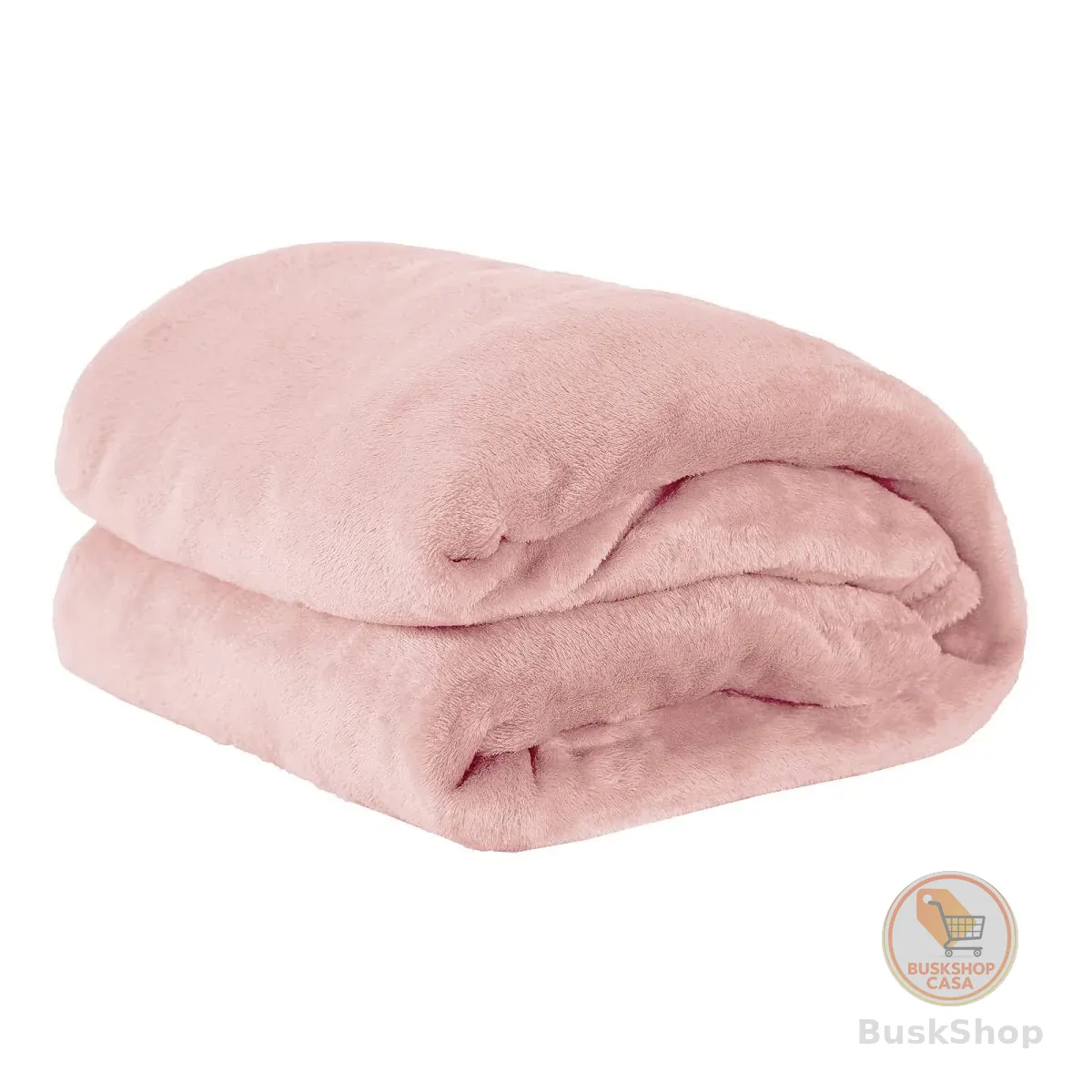 Cobertor Queen Manta Microfibra Fleece 01 Peça (Toque Aveludado) - Rosa