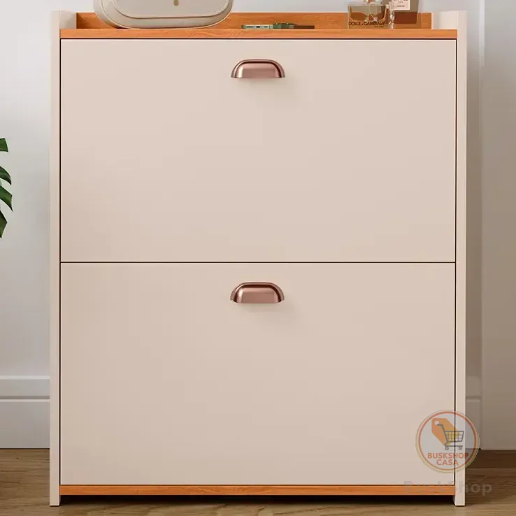 Sapateira Closet Decoração Quarto Multiuso 12 Pares Calçados Cor Off White/cinamomo