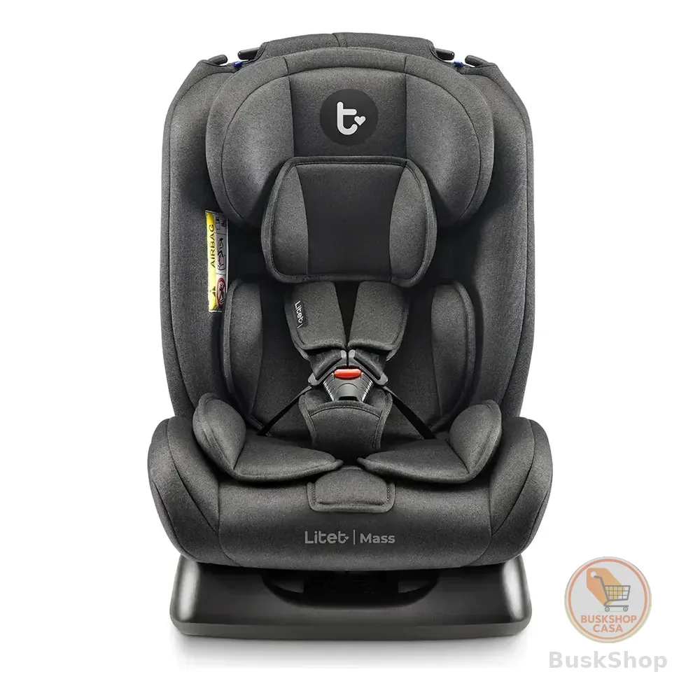 Cadeirinha Infantil Para Carro Litet Mass 0-36kg Preta - Bb456 Liso Preto
