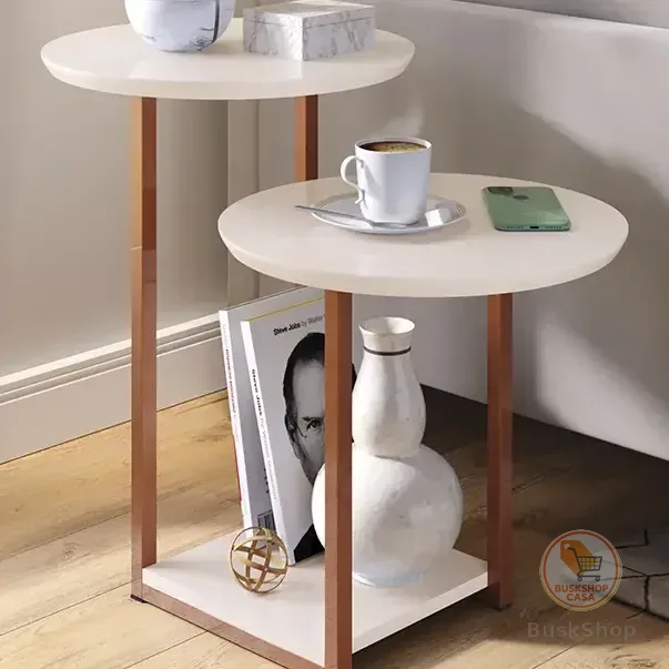 Mesa Lateral Decorativa Dupla Sala Quarto - Promoção