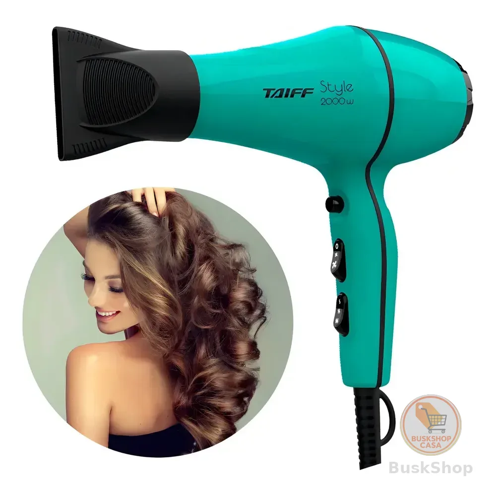 Secador De Cabelos Leve, Ergonômico E Potente Cor Azul-tiffany 127v