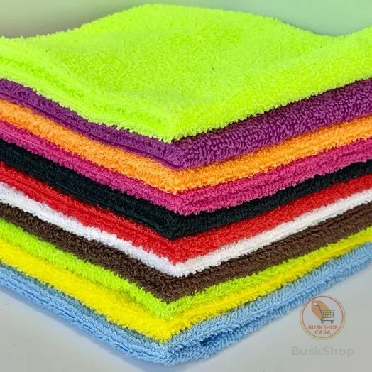 Kit c/10 Panos de limpeza microfibra alta absorção 30x30cm