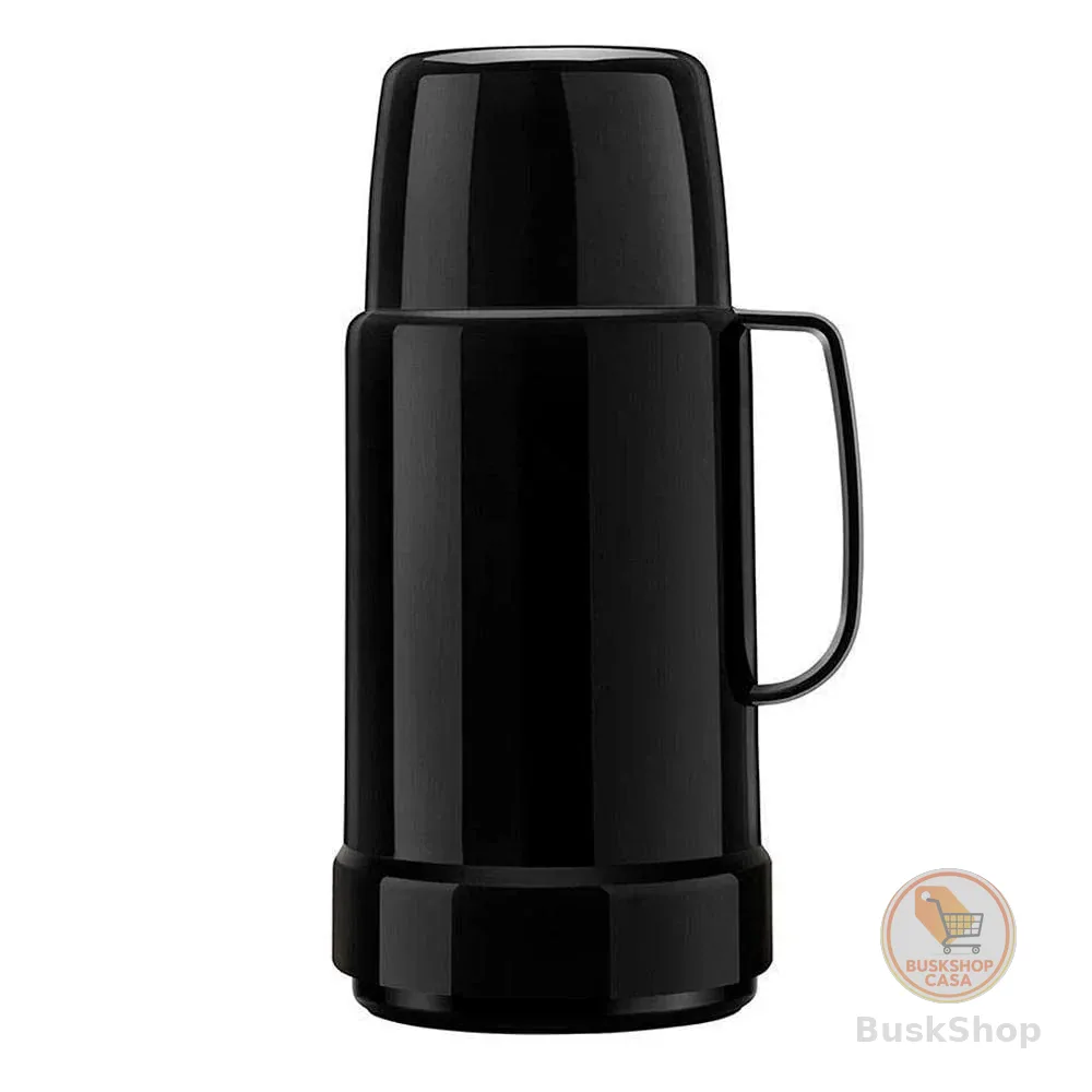 Garrafa Térmica GLT Rolha 500ml Preto Invicta