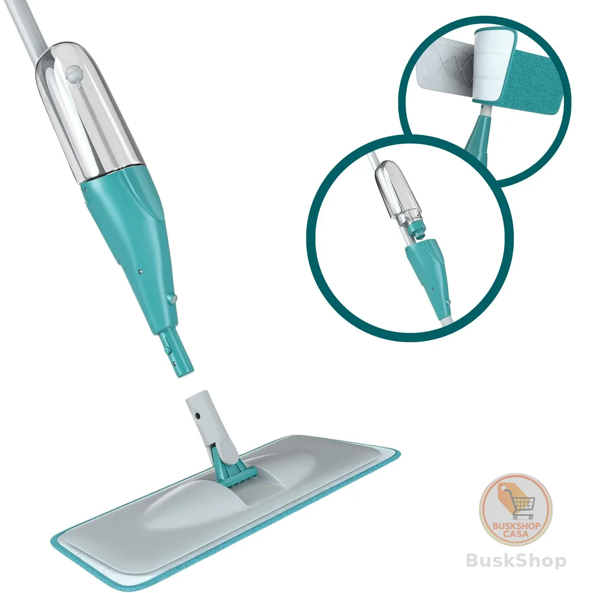 Mop Spray FIT com reservatório 365ml, Borrifa Limpa e Seca , MOP0556, Flash Limp