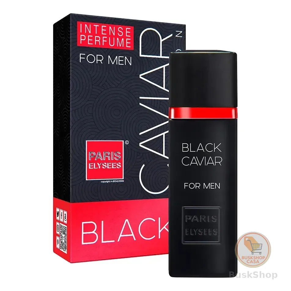 Perfume Black Caviar Paris Elysees Masculino Intense 100ml