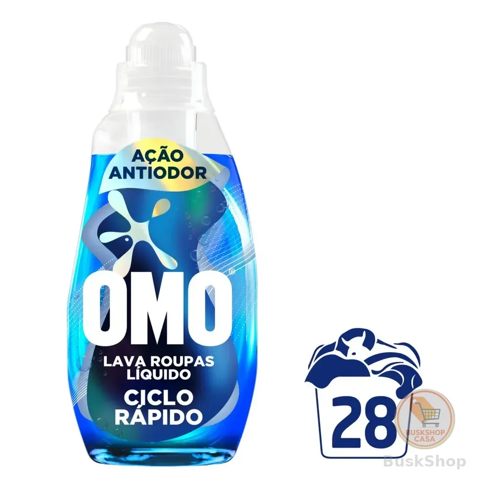 Lava-roupas Líquido Omo Ciclo Rápido Ação Antiodor 1,4l
